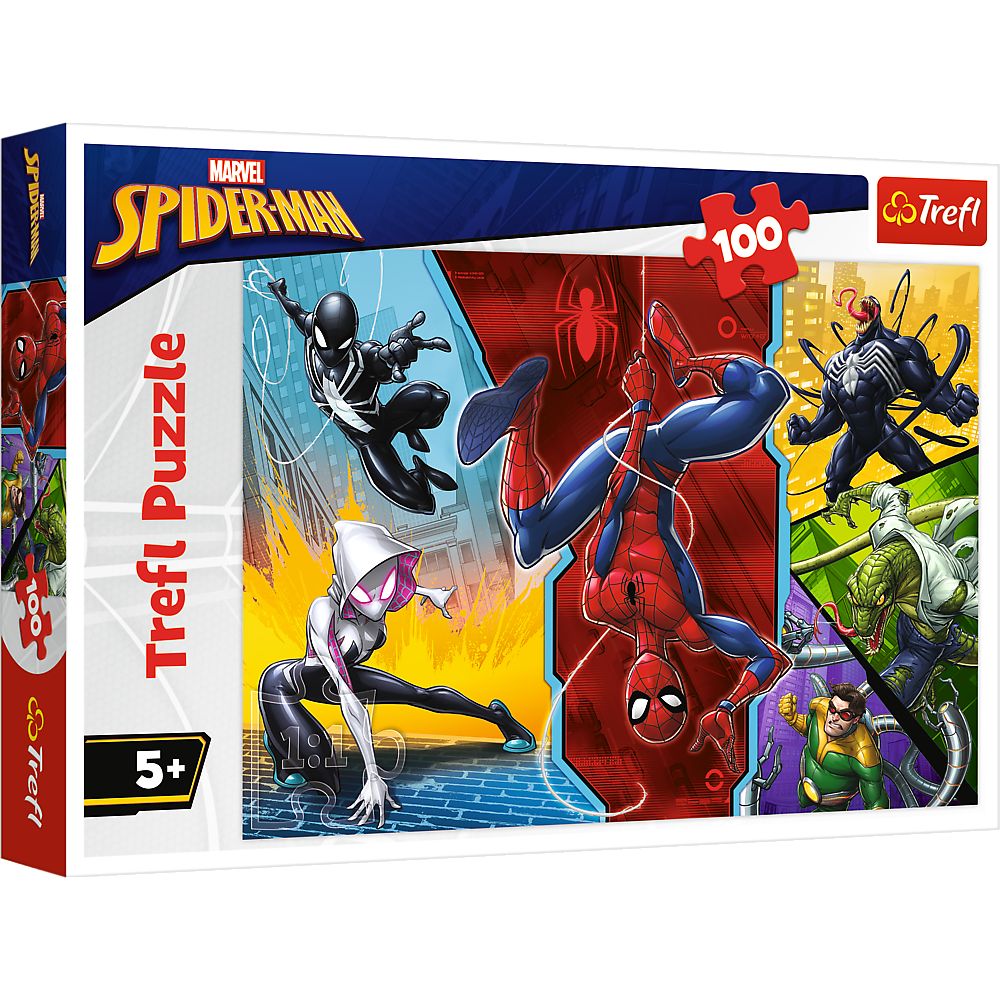 Trefl 100 Parça Puzzle Marvel Spiderman (41x27,5cm)