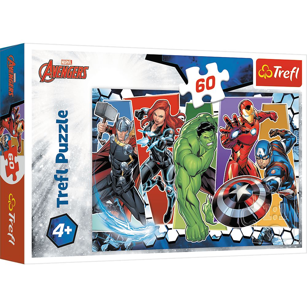 Trefl 60 Parça Puzzle Marvel The Avengers (33x22cm)