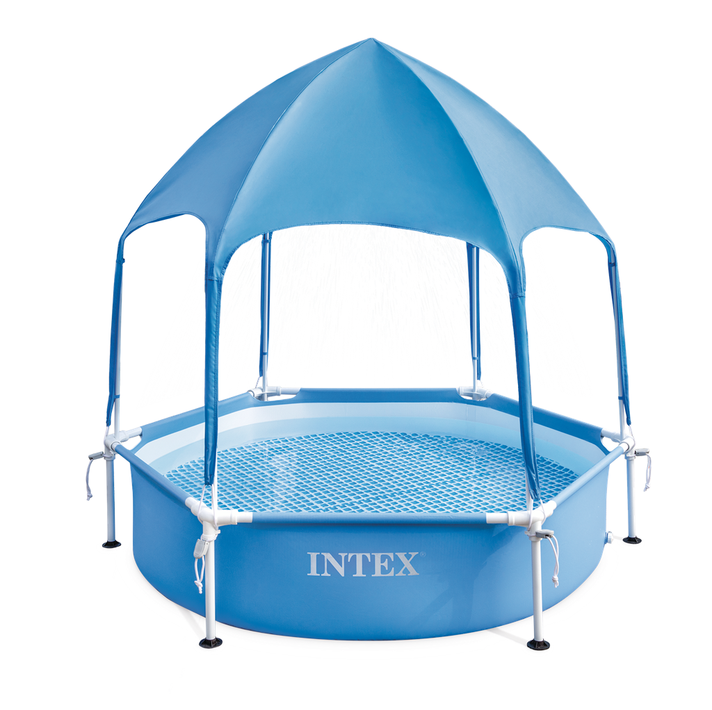 Intex Gölgelikli Prefabrik Aile Havuzu 183x38 Cm