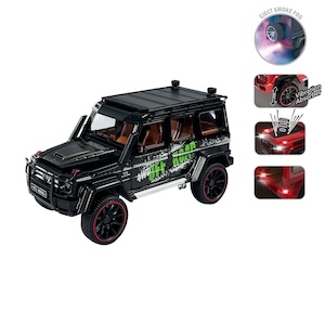 Vardem Kutulu Çek Bırak 1:22 Sesli ve Işıklı Buhar Çıkartan Metal Jeep