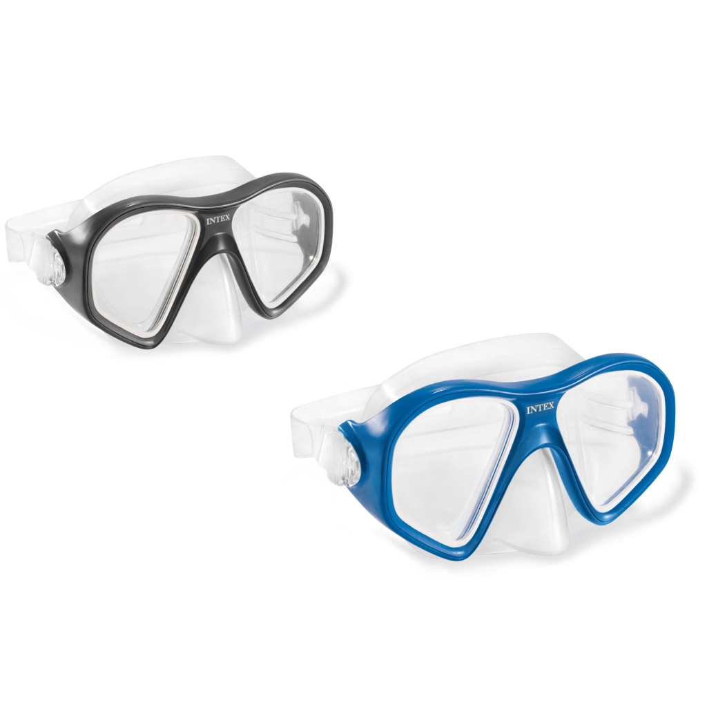Intex Reef Rider Yüzücü Maskesi (Mavi -Siyah Renk) 14+ Yaş
