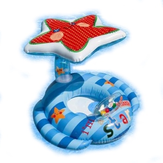 Intex Yıldız Gölgelikli Bebe Flatörü 119x81 cm.