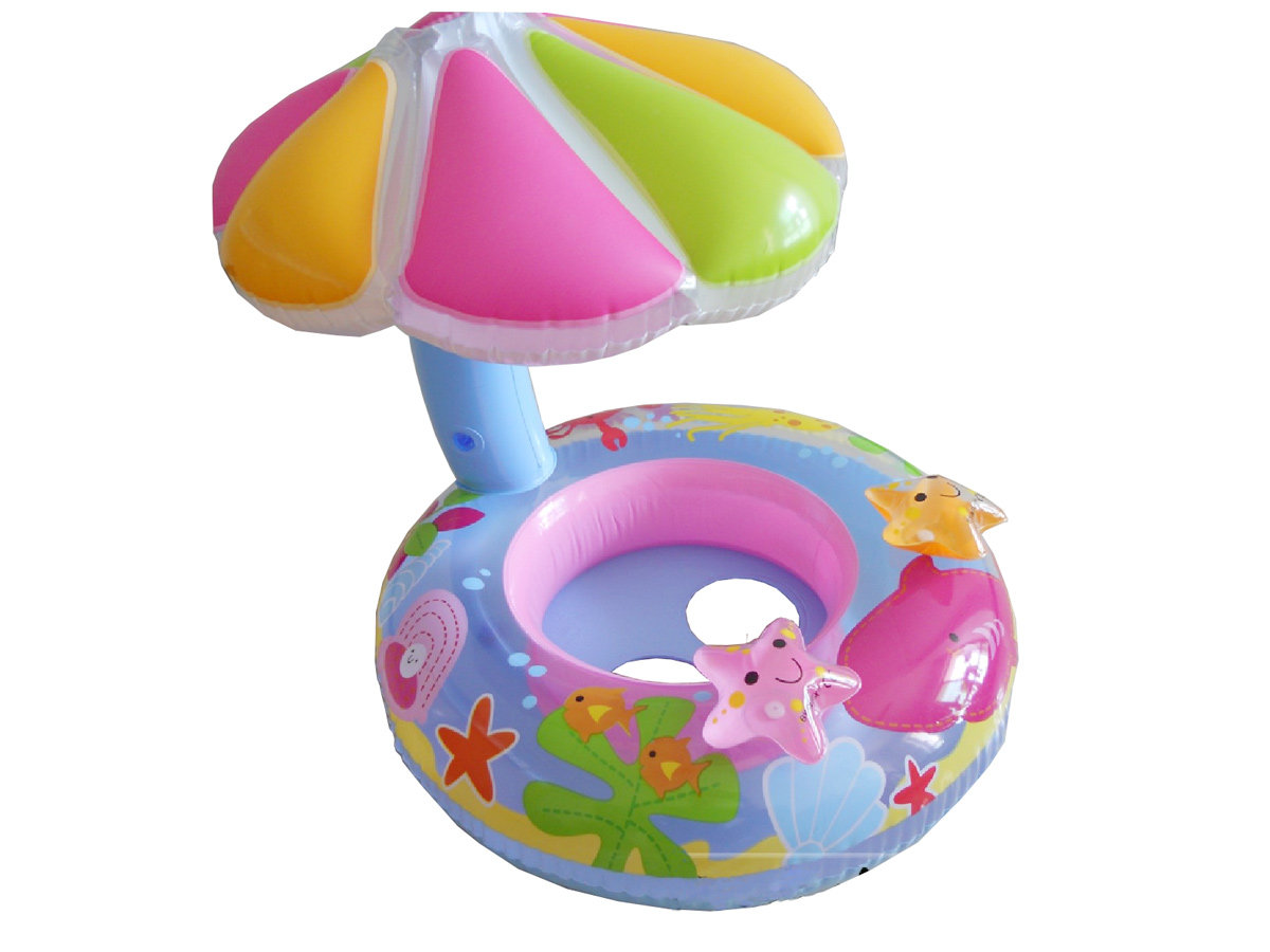 Intex Çiçek Gölgelikli Bebe Flatörü 112x64 cm.