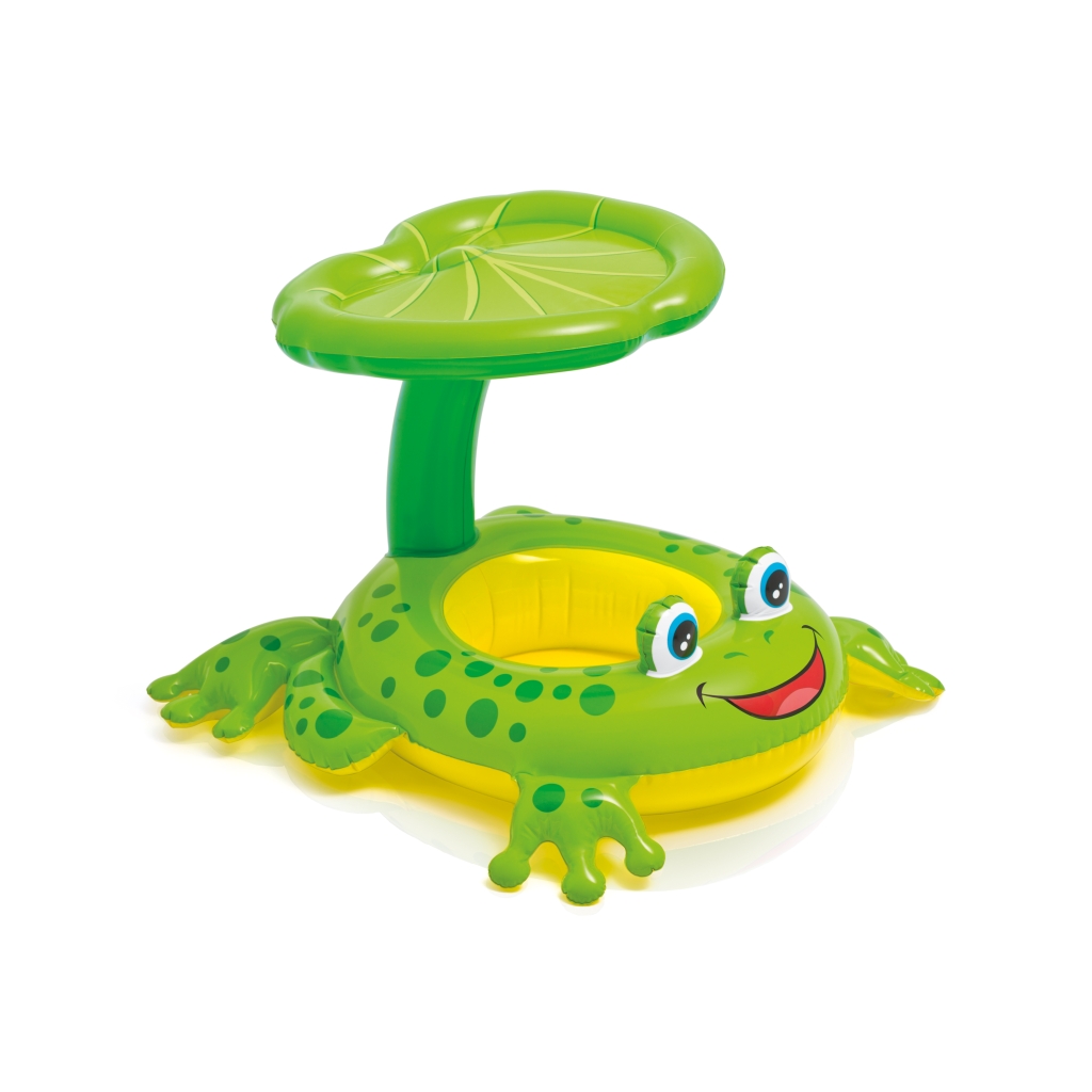 Intex Gölgelikli Kurbağa Bebe Flotörü 119x79 cm.