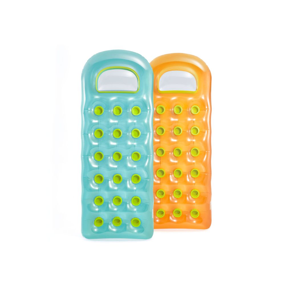 Intex Bardaklı Mavi Kırmızı Yatak 188x71 cm