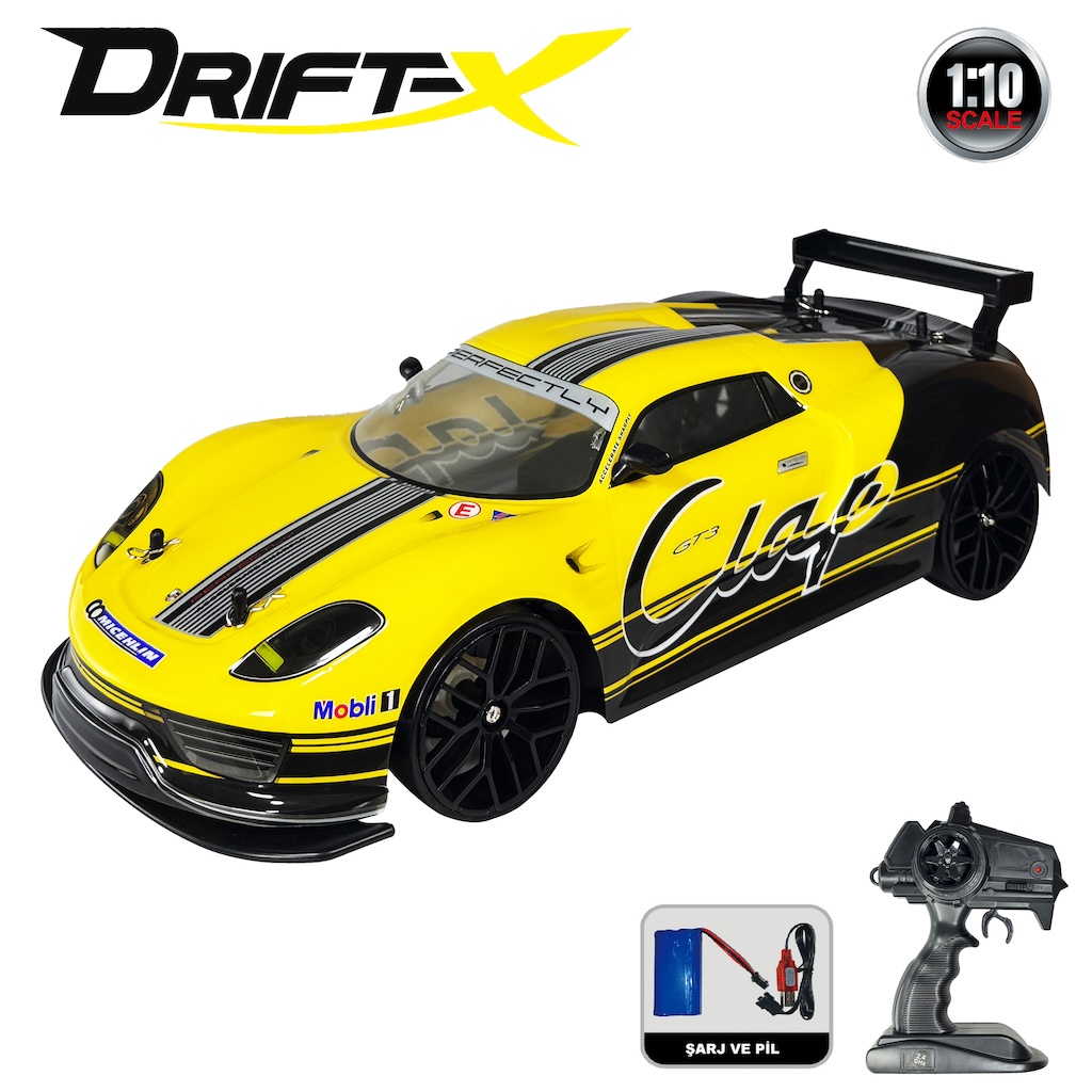 Vardem Uzaktan Kumandalı Full Fonksiyon 2.4G 1:10 Şarjlı High Speed Drift Araba