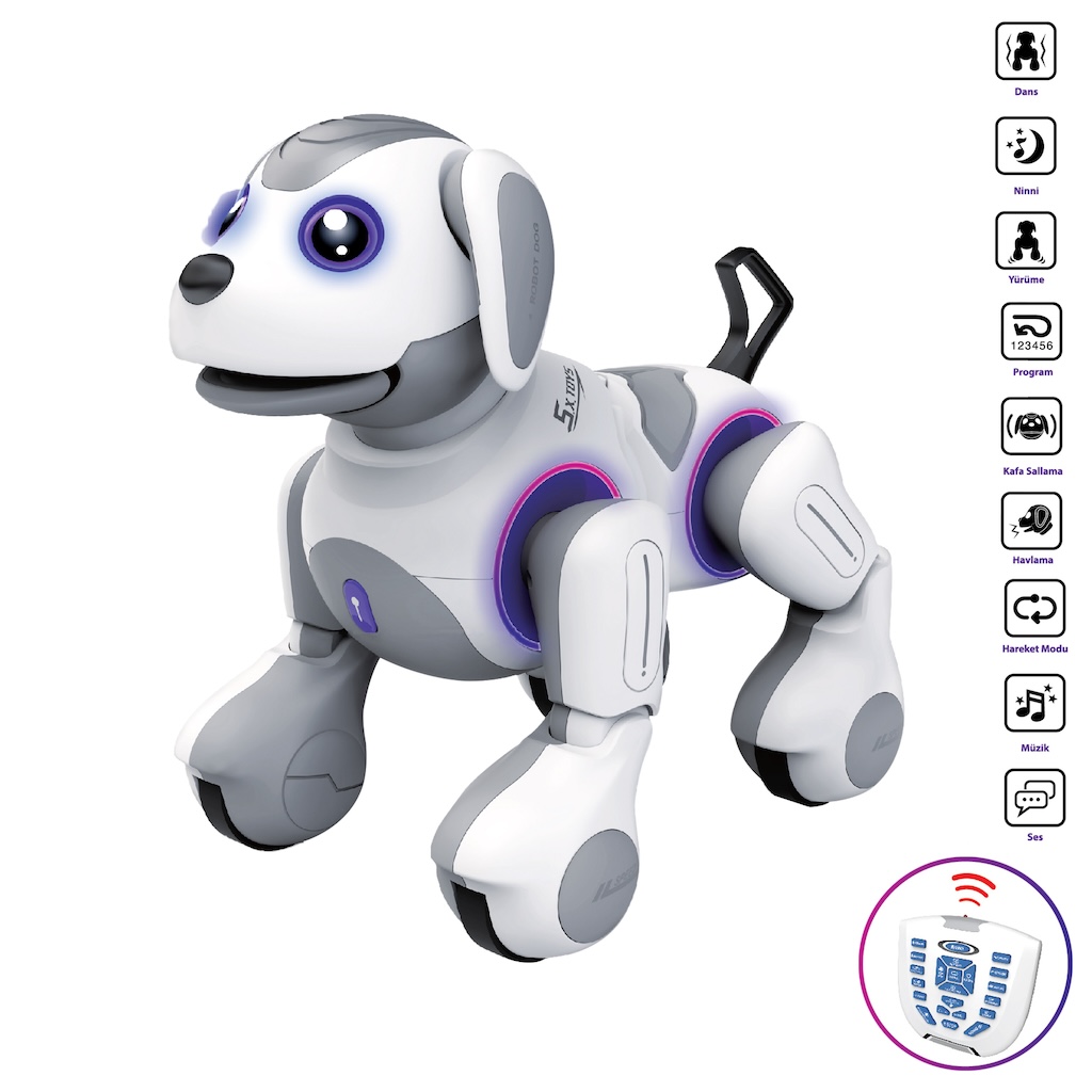 Vardem Uzaktan Kumandalı Full Fonksiyon Smart İnteraktif Akıllı Robot Köpek