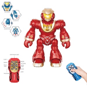 Vardem Kutulu Uzaktan Kumandalı Full Fonksiyon Işıklı Ve Sesli Dansçı İnteraktif Pilli Robot