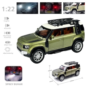 Vardem Çek Bırak 1:22 Sesli Ve Işıklı Buharlı DF Metal Jeep