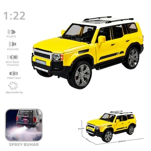 Vardem Çek Bırak 1:22 Sesli Ve Işıklı Buharlı Metal Jeep