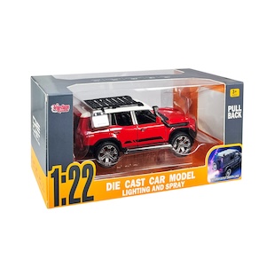 Vardem Kutulu Çek Bırak 1:22 Sesli Ve Işıklı Buharlı Off-Road Metal Jeep