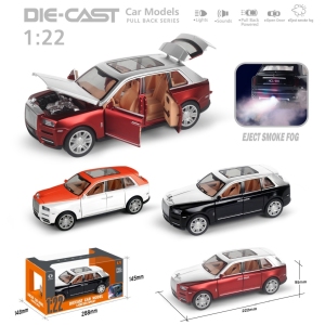 Vardem Kutulu Çek Bırak 1:22 Sesli Ve Işıklı Buharlı RR-Lüx Metal Jeep