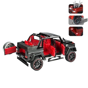 Vardem Kutulu Çek Bırak 1:22 Sesli ve Işıklı Metal Jeep