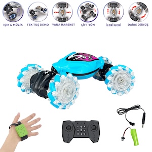 Vardem Uzaktan Kumandalı Full Fonksiyon Bilekten Kontrol Şarjlı 2.4G Stunt Araba