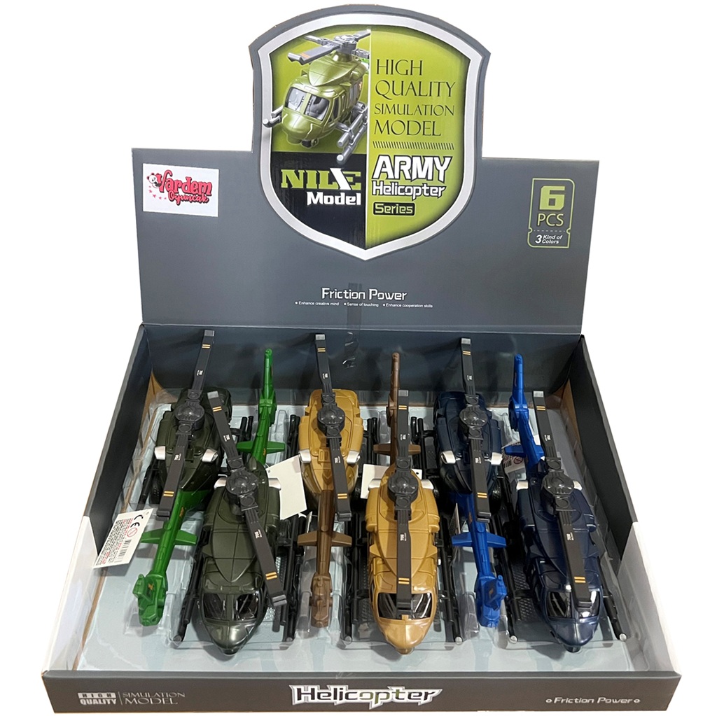 Vardem Sürtmeli Büyük Askeri Helikopter (30Cm)