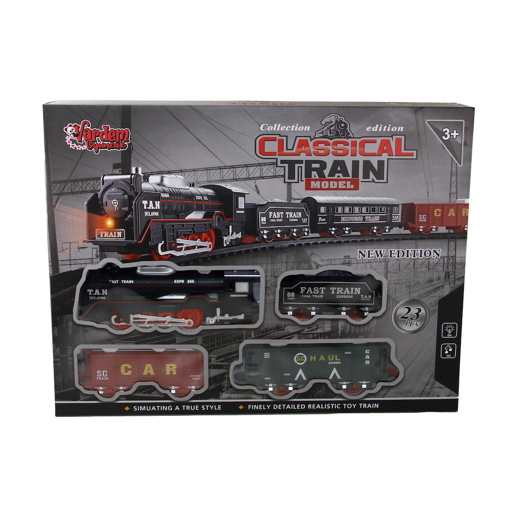 Vardem Kutulu 23 Parça  Classic Model Tren Set