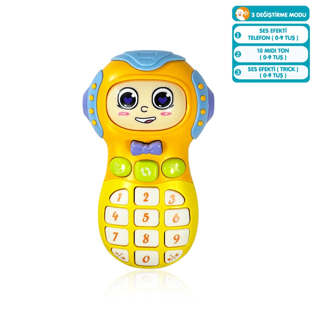 Vardem Işıklı ve Müzikli Cep Telefonu Bebek Piyanosu