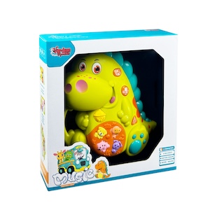 Vardem Kutulu Işıklı ve Müzikli Dinozor Bebek Piyanosu