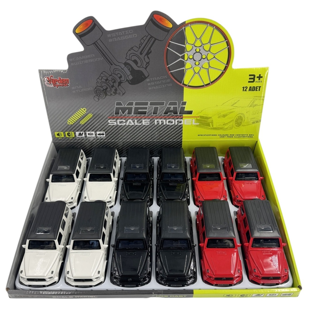 Vardem Çek Bırak 1:32 Işıklı Ve Sesli Metal G Jeep