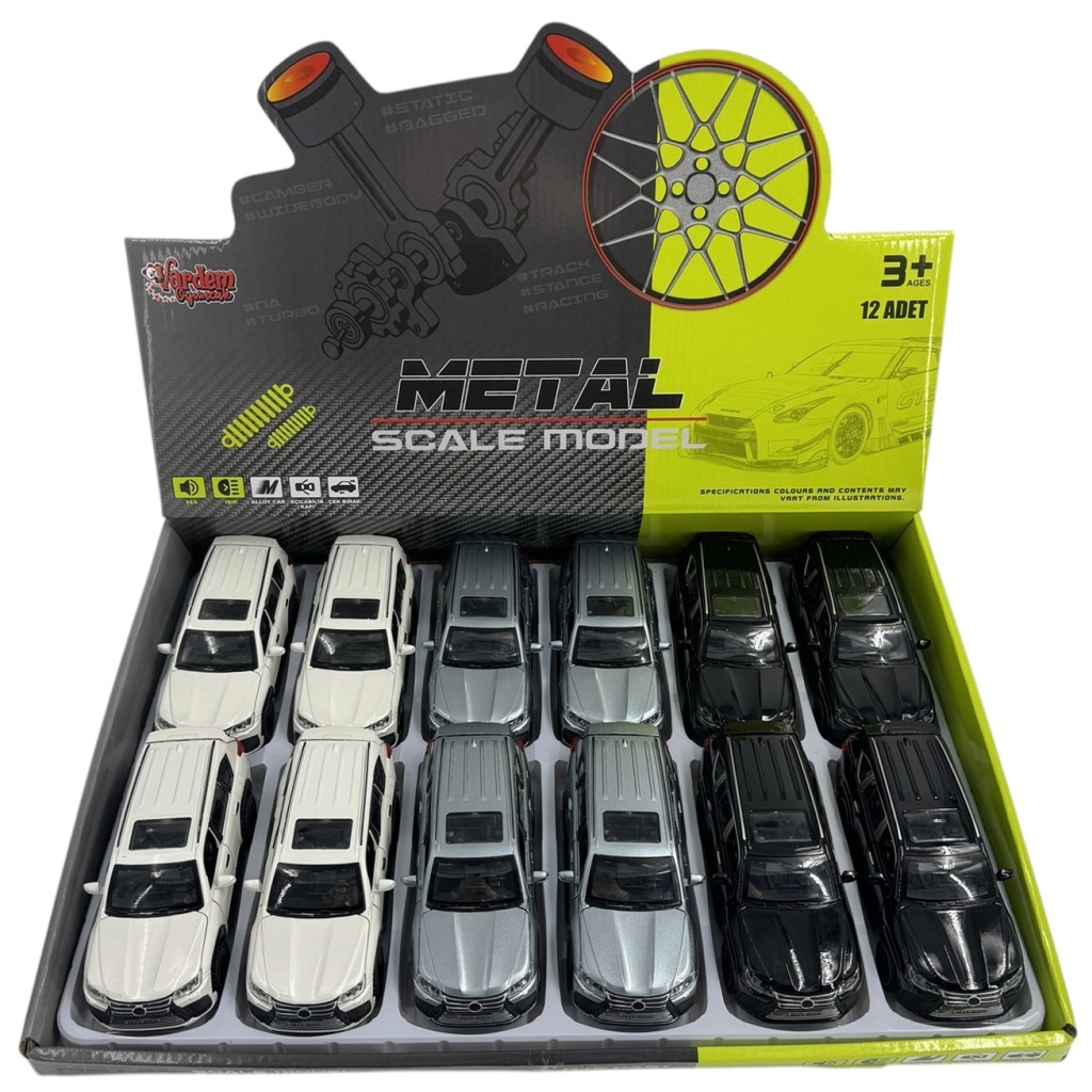 Vardem Cek Bırak 1:32 Işıklı Ve Sesli Metal LX Jeep