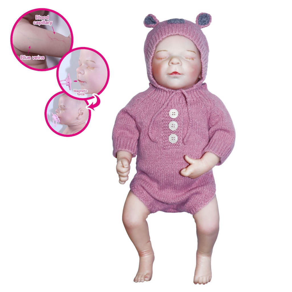 Kutulu 43 Cm Aksesuarlı Gerçekçi Bebek
