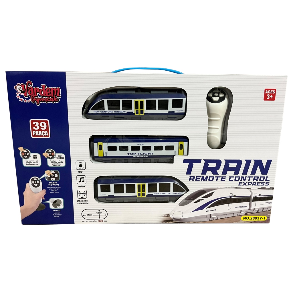 Vardem Uzaktan Kumandalı 39 Parça Işıklı 308 Cm Tren Set