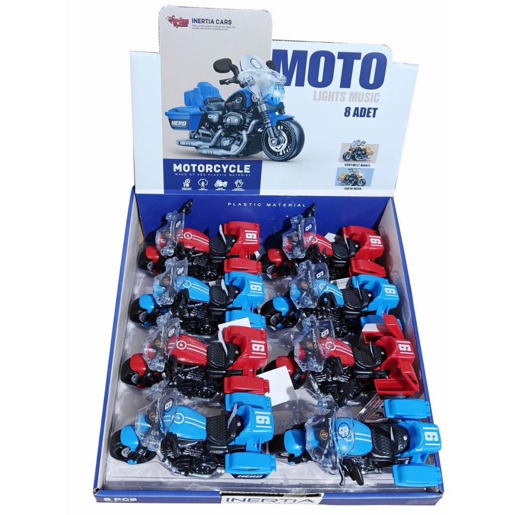 Vardem Sürtmeli Işıklı ve Müzikli Kahraman Motosiklet