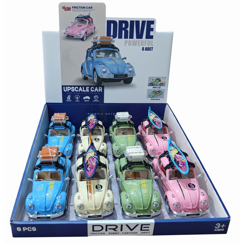 Vardem Sürtmeli Işıklı ve Müzikli Kaplumbağa Gezi Arabası