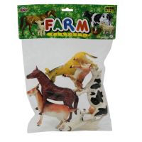 Vardem 6 Parça 8 inch Hayvan Seti (Çiftlik,Dinozor,Vahşi,Deniz Hayvanları