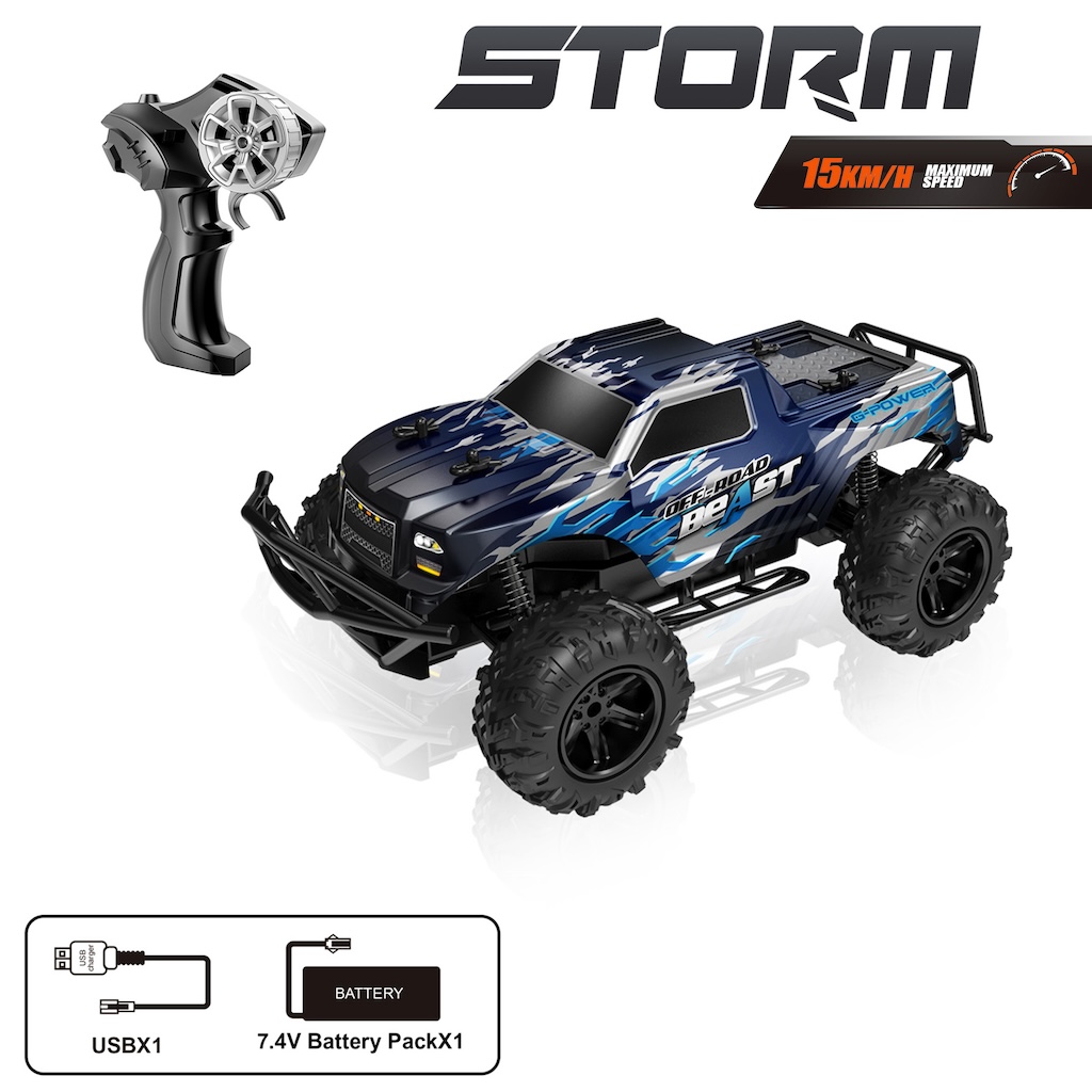 Vardem Uzaktan Kumandalı Full Fonksiyon 2.4Ghz Şarjlı 1:8 Storm Off Road Araba