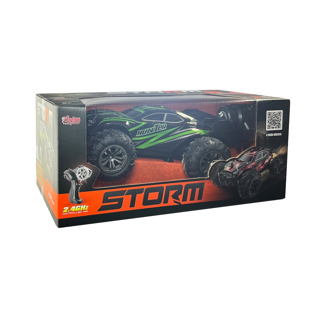 Vardem Uzaktan Kumandalı Full Fonksiyon 2.4Ghz Şarjlı 1:24 Storm Off Road Işıklı Araba
