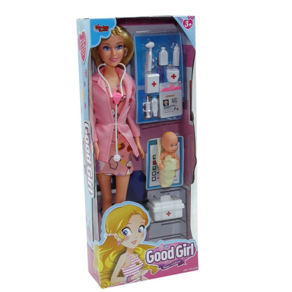 Vardem Kutulu 29Cm Aksesuarlı Doktor Bebek