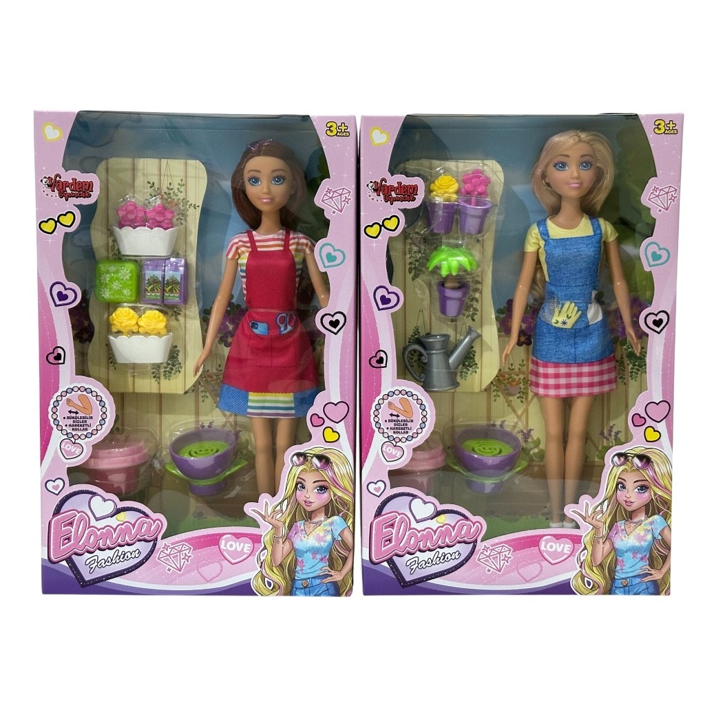 Vardem Kutulu 29 Cm Aksesuarlı Çiçekçi Bebek