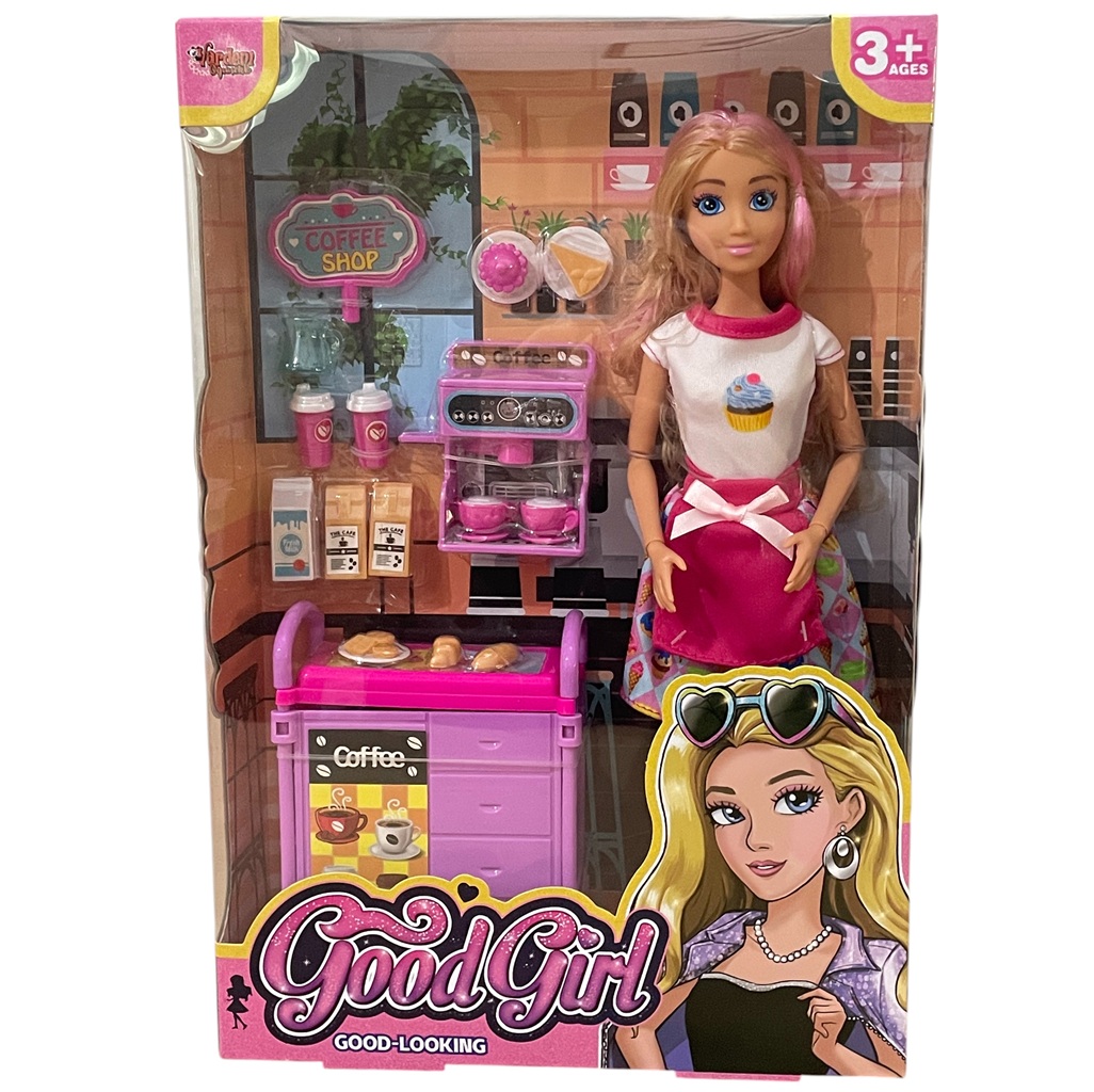 Vardem Kutulu 11,5 inç Kafe İşleten Bebek Set