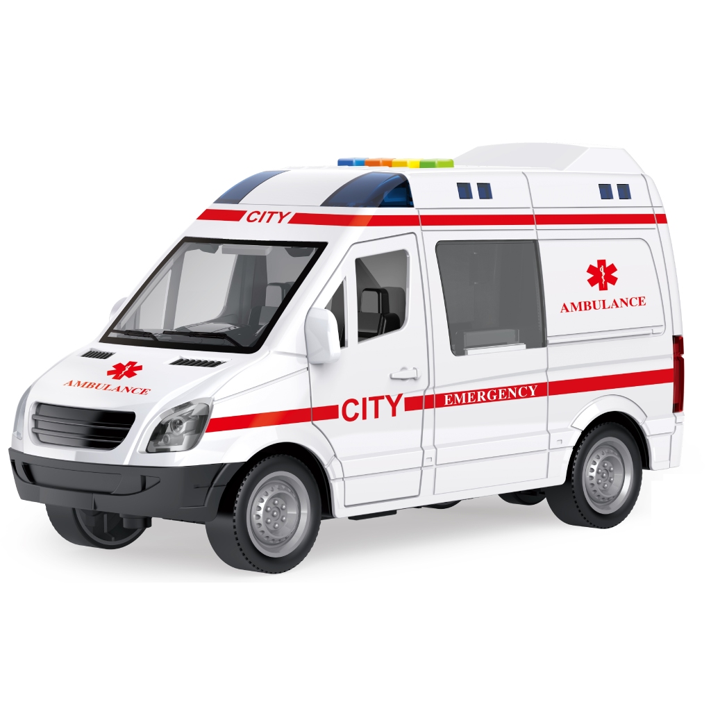 Vardem 1:16 Sürtmeli Sesli Işıklı Ambulans Ve Polis Arabası