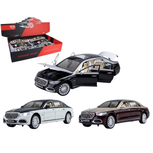 Vardem 1:24 Çek Bırak Işıklı ve Sesli Model MB Metal Araba