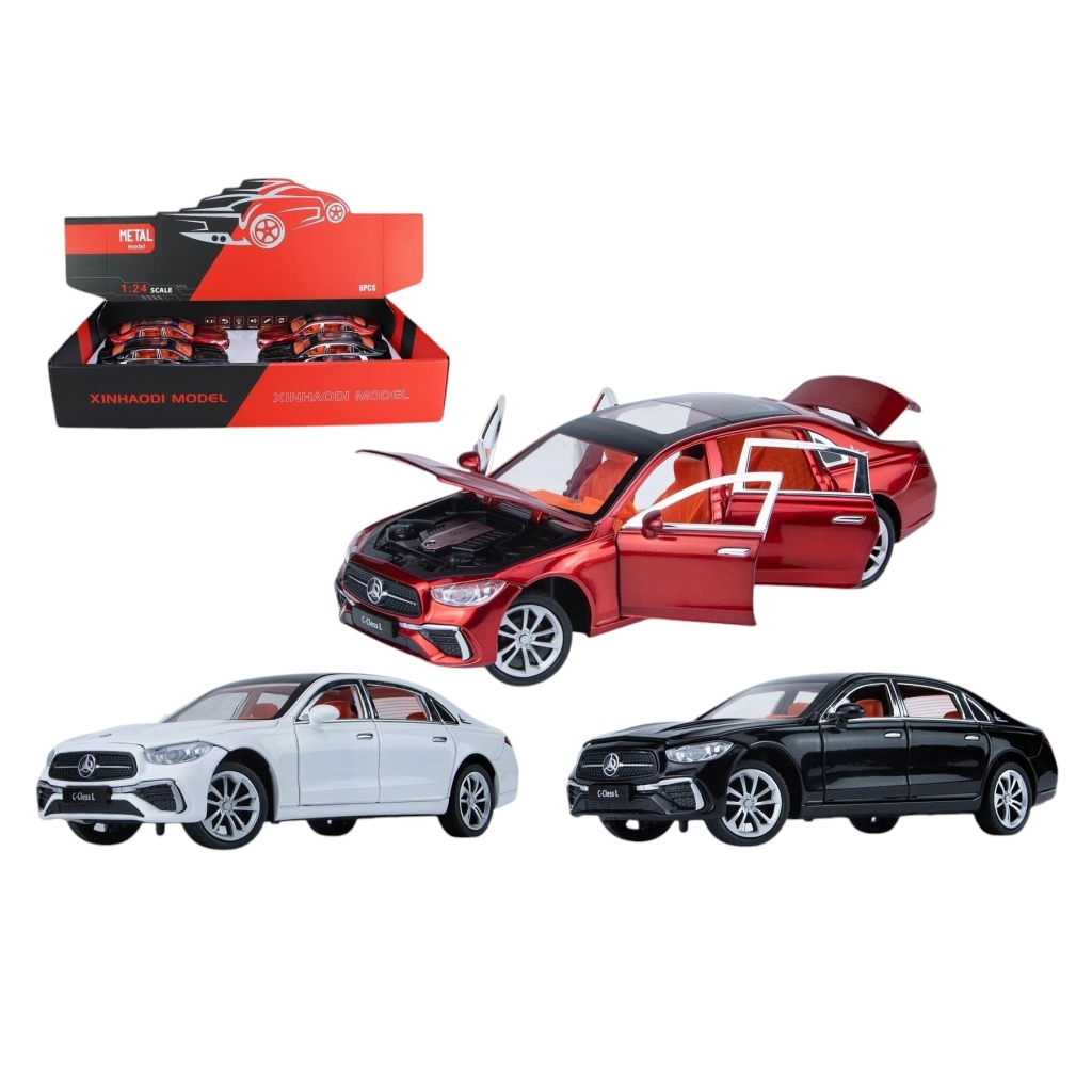 Vardem 1:24 Çek Bırak Işıklı ve Sesli Model Mrs Metal Araba