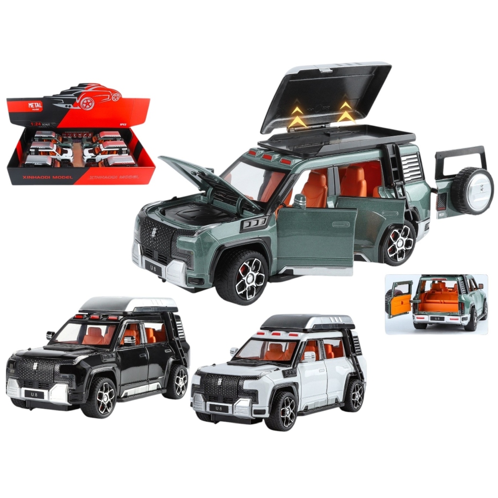 Vardem Çek Bırak 1:24 Işıklı ve Sesli Kapıları Açılan Lr Jeep