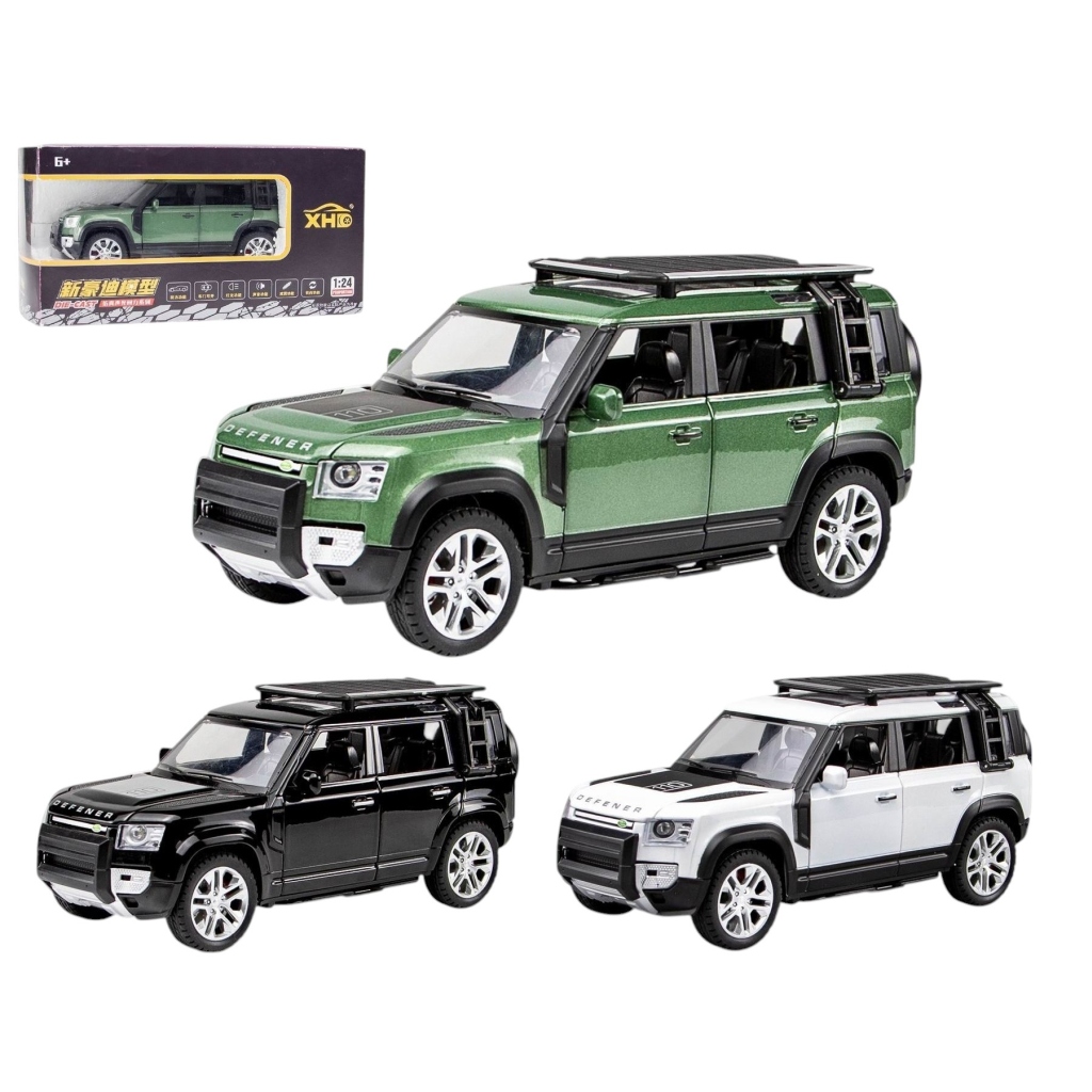 Vardem Kutulu 1:24 Çek Bırak Işıklı ve Sesli Off Road Def Jeep