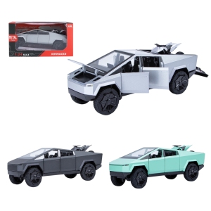 Vardem Kutulu Çek Bırak 1:24 Işıklı ve Sesli Kapıları Açılan Truck Metal Jeep