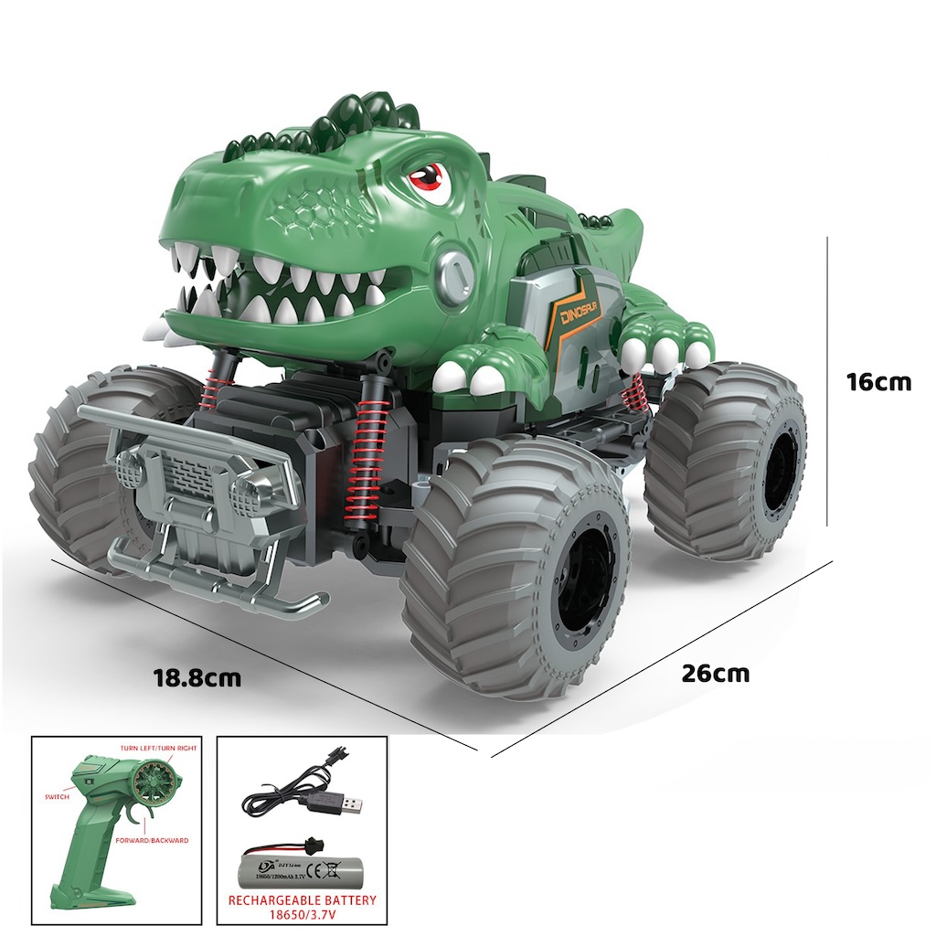 Vardem Uzaktan Kumandalı Full Fonksiyon 2.4G Süspansiyonlu Dinozor Araba
