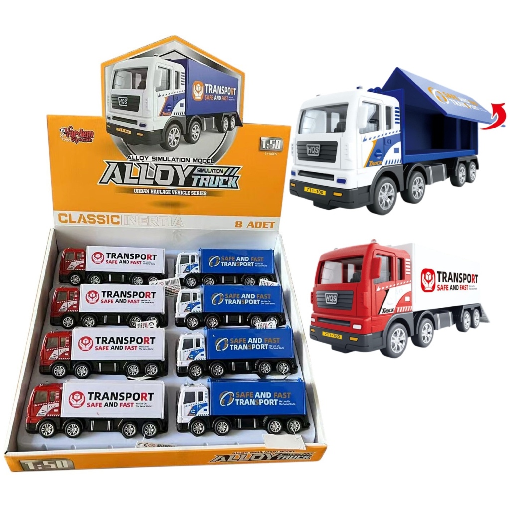 Vardem Sürtmeli Metal 1:50 Konteyner Kamyonu