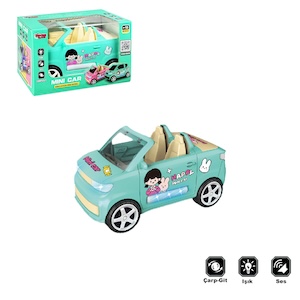 Vardem Kutulu Işıklı Müzikli Çarp Dön Üstü Açık Renkli Araba