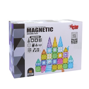 Vardem 40 Parça 7,5 Cm Manyetik Yapı Blokları