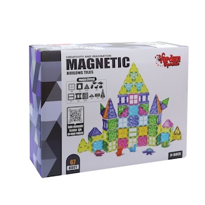 Vardem 67 Parça 7,5 Cm Manyetik Yapı Blokları