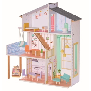 Vardem 14Parça Aksesuarlı Konak Evi 3 Katlı 62.7x23.5x67Cm