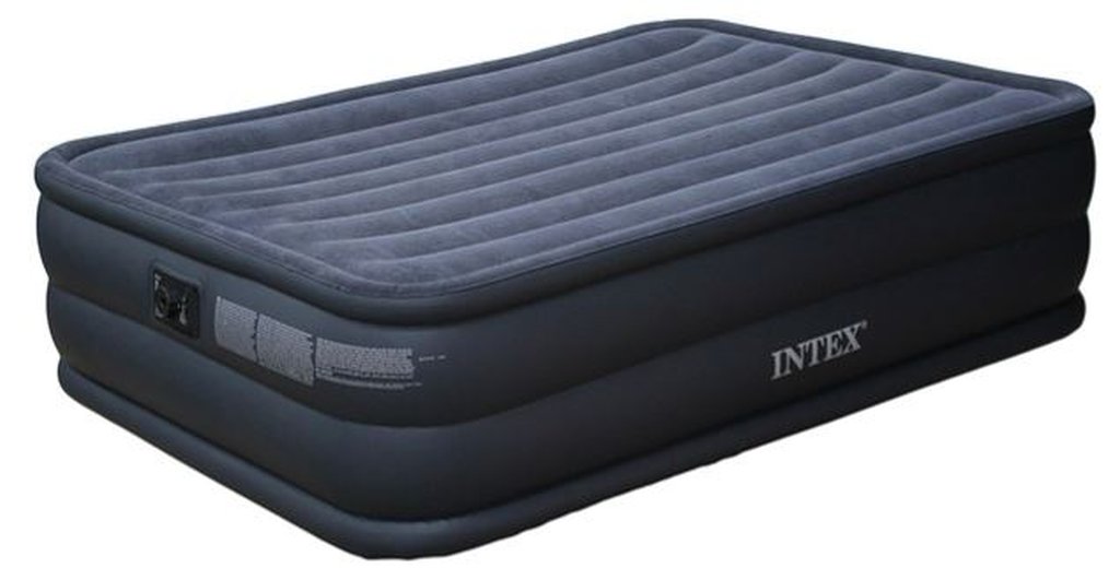 Intex Elektrikli Lacivert Yatak 152x203x56 cm. Air - Lock