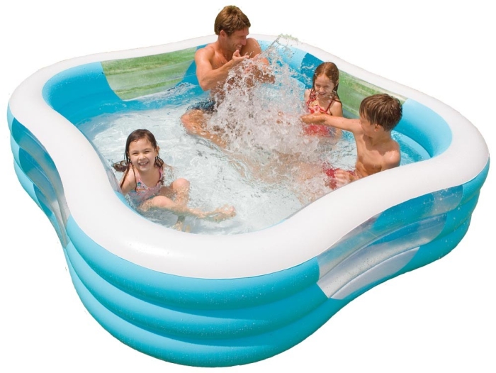 Intex Şeffaf Pencereli Havuz 229x229x56 cm.