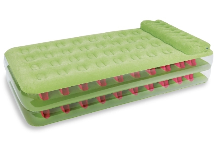 Intex 2Katlı Yeşil Renk Şişme Yatak 99x191x47 cm.