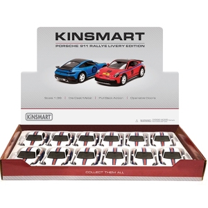Kinsmart Çek Bırak Porsche 911 Rallye (Livery Edition)